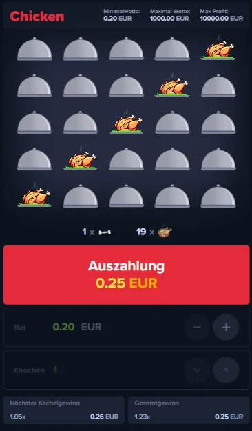 MyStake Chicken mobile Spiel